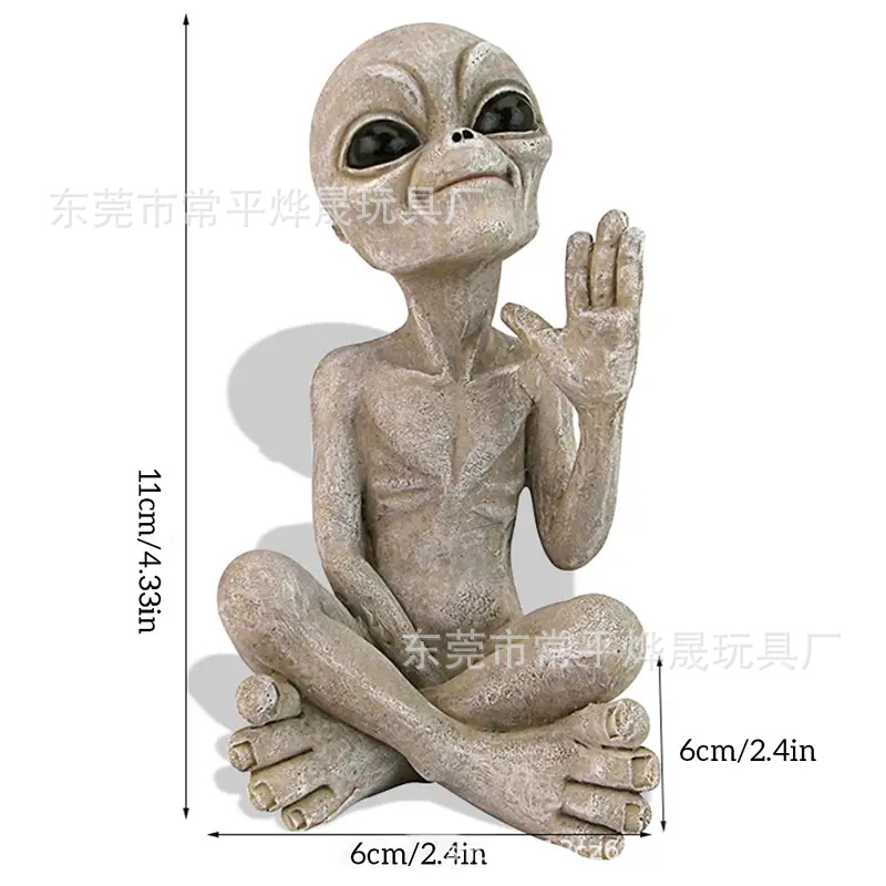 亚马逊外星人树脂摆件外星人户外花园侏儒雕像摆件装饰外星人新款详情5