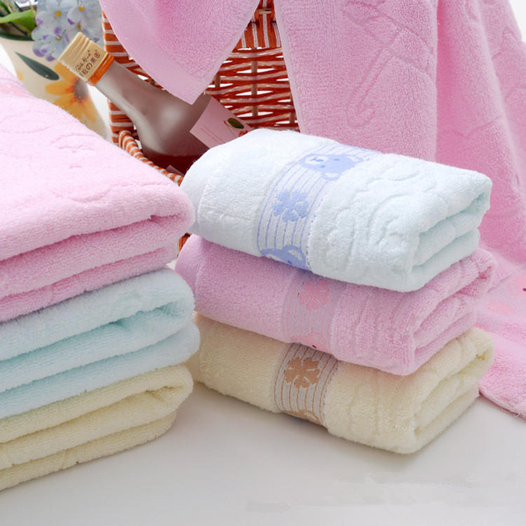 Striped towel manufacturer wholesale pure cotton absorbent plain jacquard soft face towel, daily gift embroidered logo pic 42