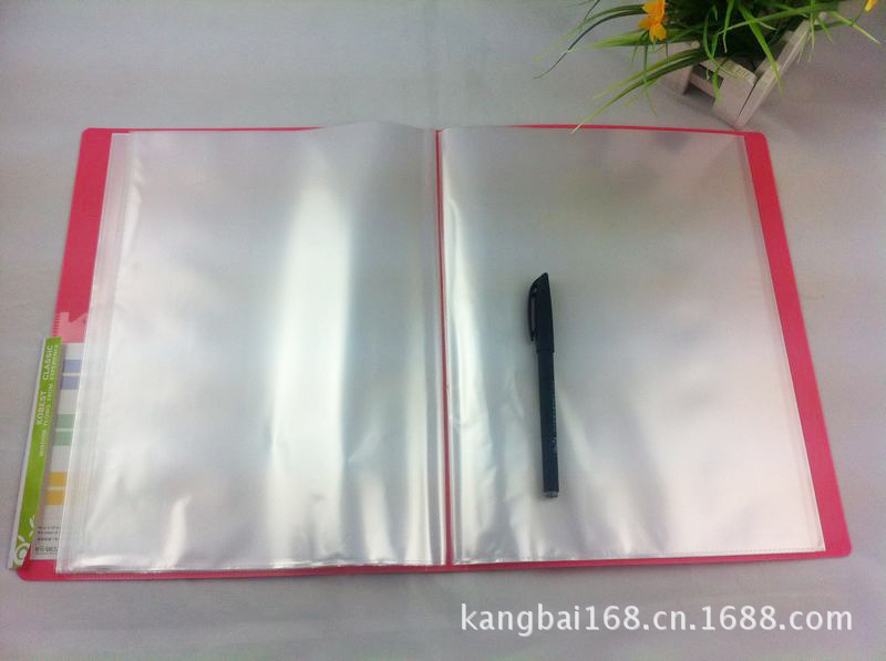 KOBEST candy-colored A4/20 page booklet transparent insert bag PP file Bag 2602 pic 46