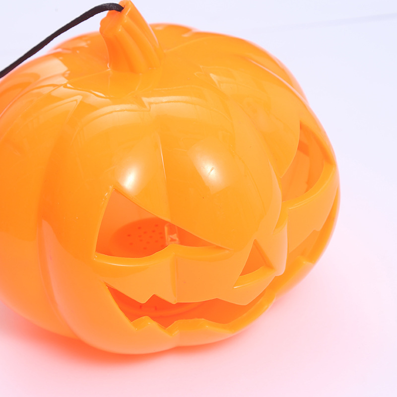 万圣节新款尖嘴手提南瓜灯儿童发光带音效南瓜灯活动布置道具批发详情4