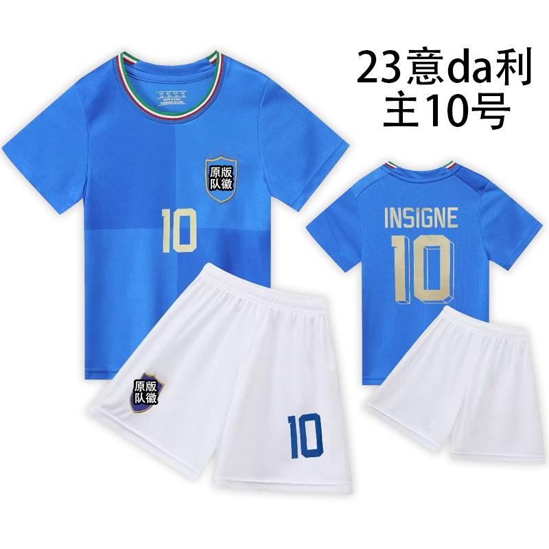新款世界杯儿童短袖足球服套装幼儿比赛训练运动速干10号球衣印号详情12