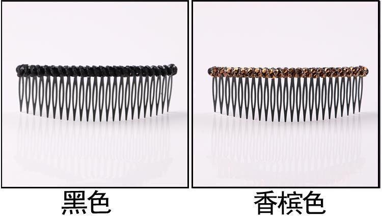 Crystal hair combs, bangs combs, upside-down hair clips, back of the head hair cliffhanger, Korean hair accessories, adult hair clips wholesale pic 17