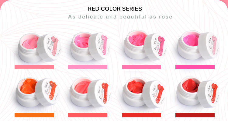 E&A 4D Stereoscopic Phototherapy Nail Art Carved Clay Carved Flower Glue 24-color exclusive for export pic 14