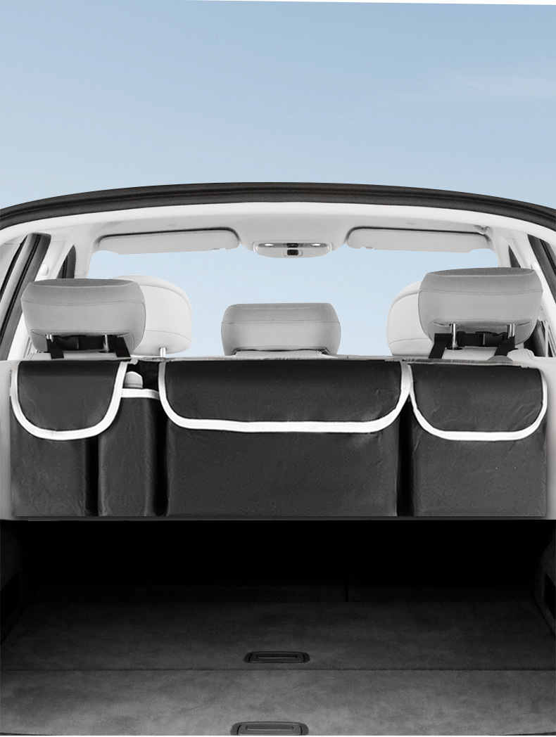 Car trunk storage bag, multi-functional Oxford cloth storage bag, SUV car storage bag, car seat back hanging bag pic 3
