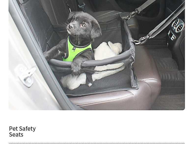 Pet car bed safety seat, dirt-proof and waterproof, portable and durable dog car bed for going out, pet car pad bed pic 12