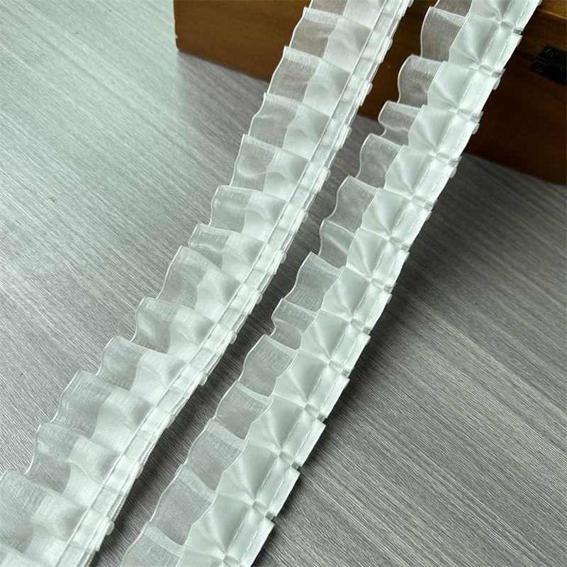 4cm двухслойная складка из шифоновой ткани, дополняющая одежду из шифонового шифонового покрытия pic 10