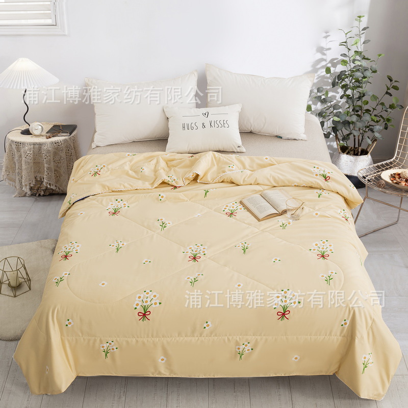 Wholesale of new Korean washable cotton summer quilts, summer air-conditioned quilts, washable summer cooling quilts, gift bed sheets, double thin quilts pic 22