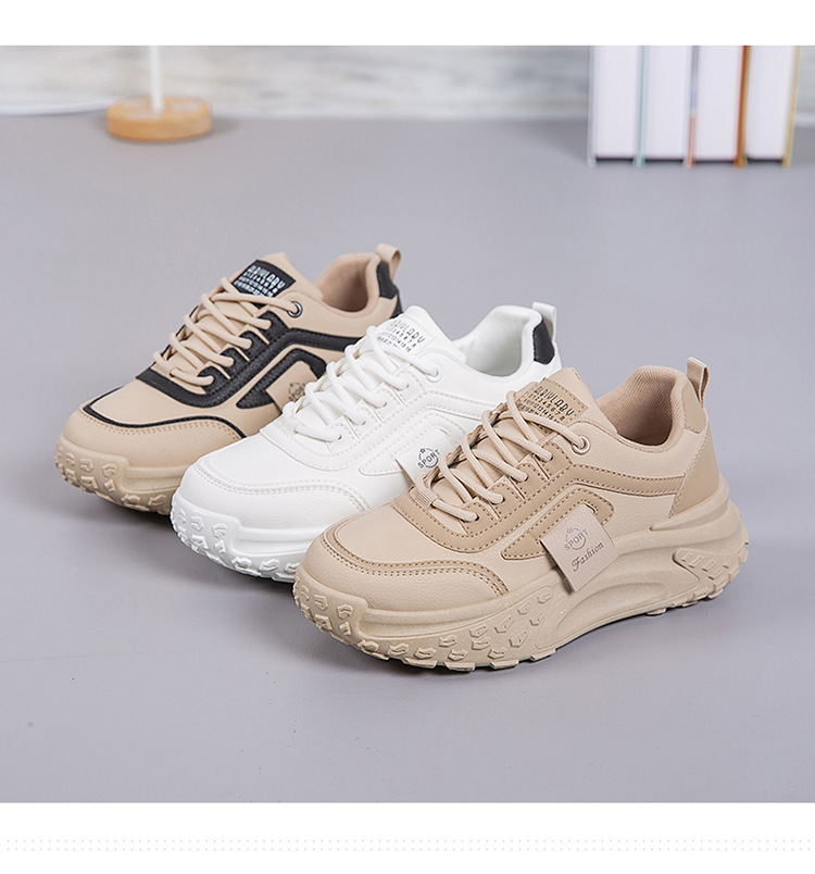 爆款老爹鞋女春秋季百搭厚底2024新款网红休闲运动女鞋学生跑步鞋详情4
