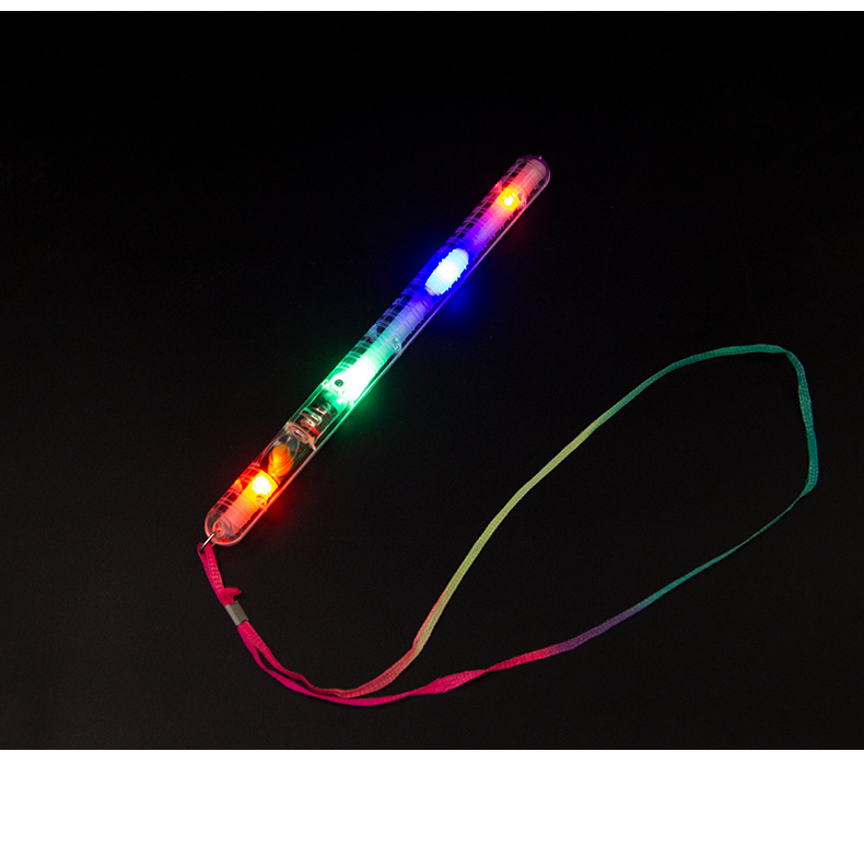 七彩荧光棒 大号透明闪光棒 七彩荧光棒水波棒 带绳棒子 演唱会地详情16