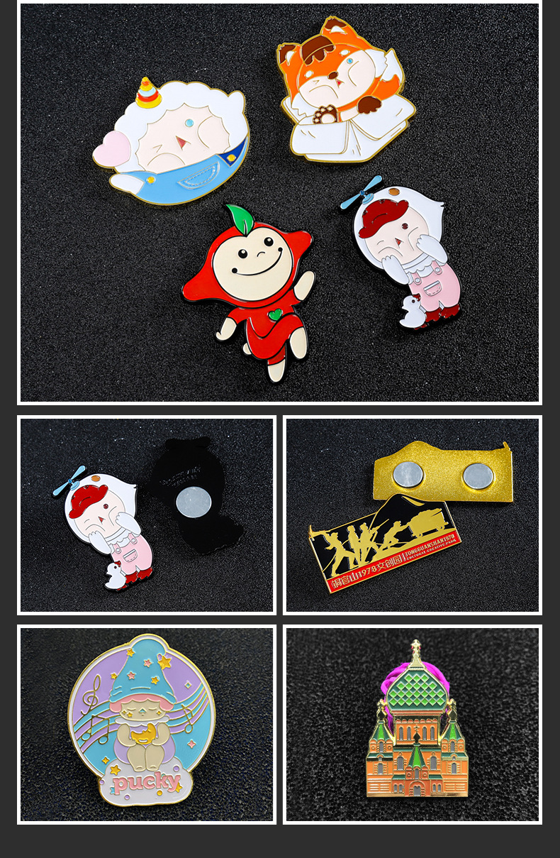 Metal baked paint magnetic fridge magnets, customized badge gifts, resin resin cultural and creative scenic area commemorative handicrafts and gifts pic 15