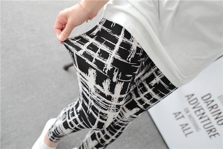 New spring dress, large-sized stretch, colorful star graffiti, personalized leggings for women pic 12