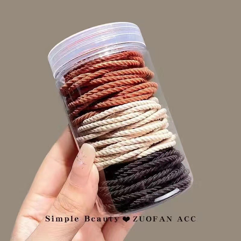 橡皮筋女扎头发圈高弹力耐用不勒头发绳2022新款夏季简约气质头绳详情10