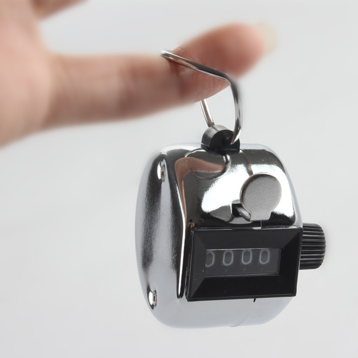 Mini press manual counter, metal casing human flow counter, hand press counter, statistical counter pic 5