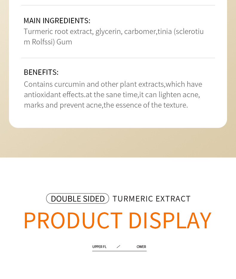 Full English Turmeric Essence SADOER Antioxidant Moisturizing Essence 30ml Cross-border export factory wholesale pic 12