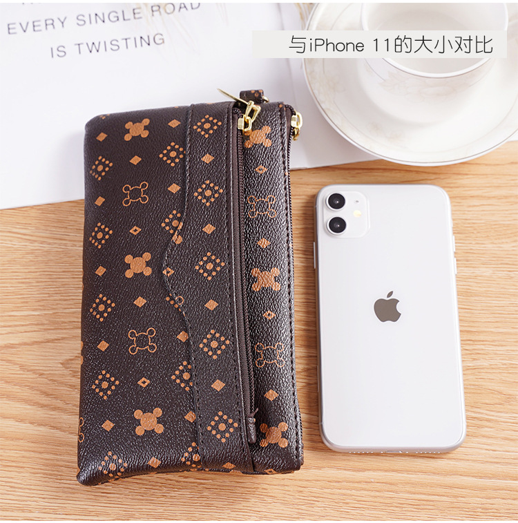 2021新款时尚印花女包手拿包手机包女士零钱包手拎包包买菜包包详情5