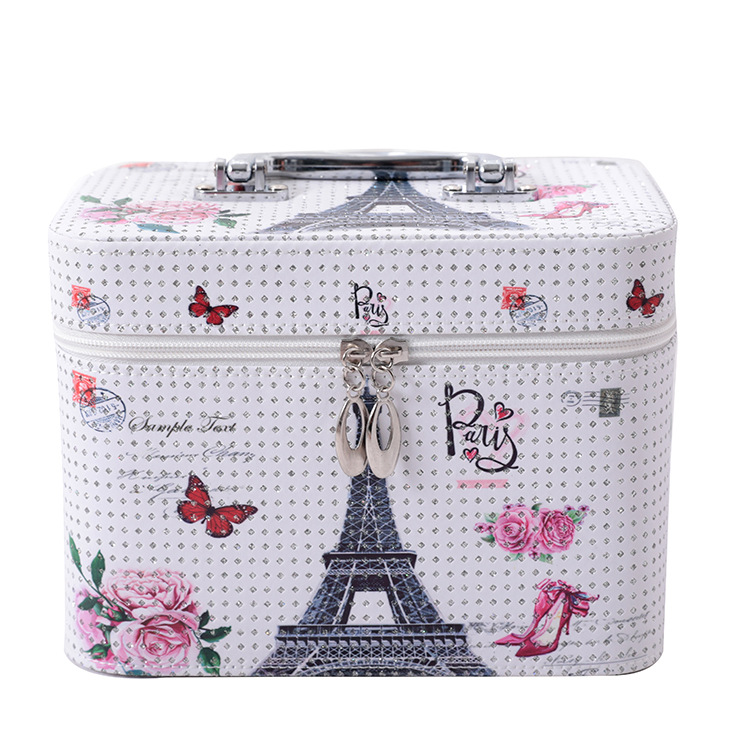 韩国多功能埃菲尔铁塔三件套化妆箱便携化妆包防水旅行收纳包详情25
