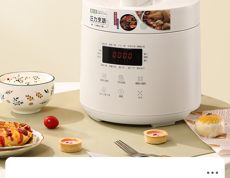 gioia multi-functional 2.5L pressure cooker, mini touch rice cooker and smart electric stew pot pic 2