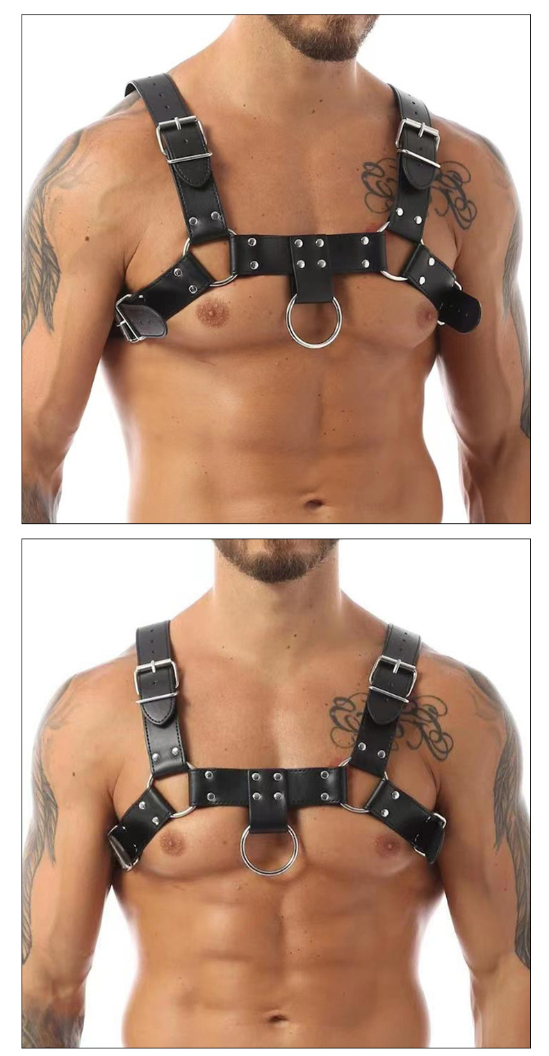 跨境欧美成人情趣用品夜店表演道具sm情趣束缚衣背带男士情趣用品详情10