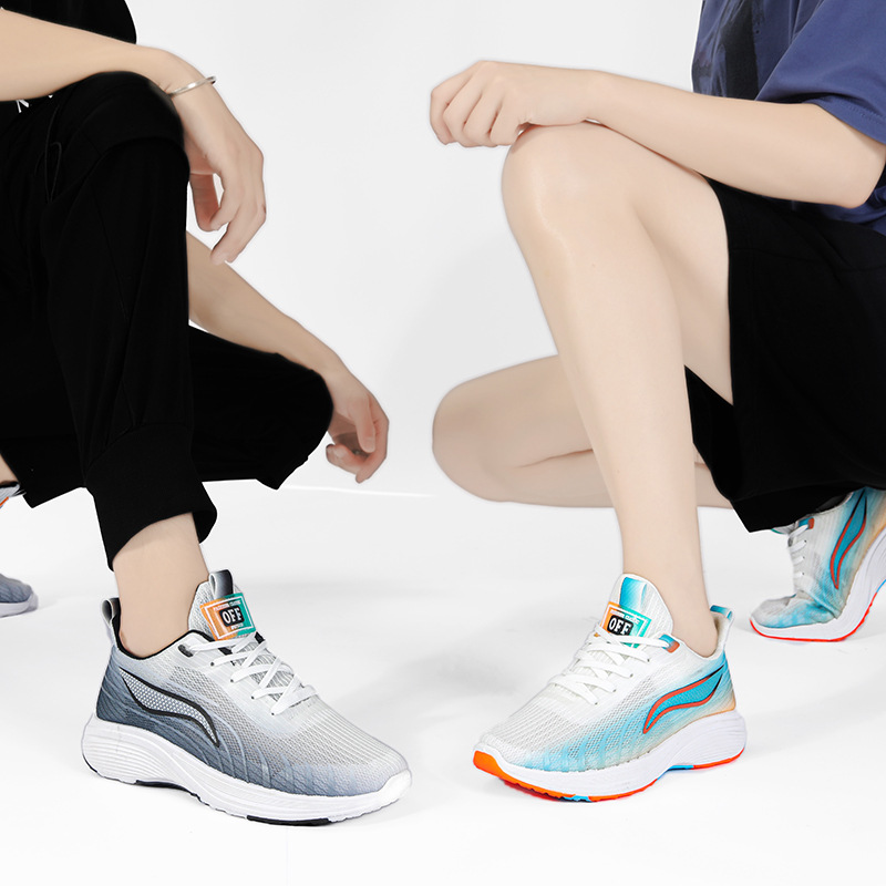 新款男女同款网面透气运动鞋中学生体育课专用防滑软底跑步鞋校园详情13