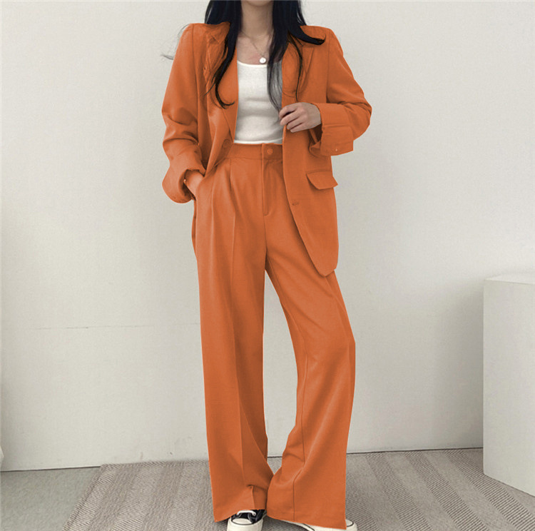 卡其色西装外套女2023新款春秋季韩版小西服套装女士休闲气质上衣详情38