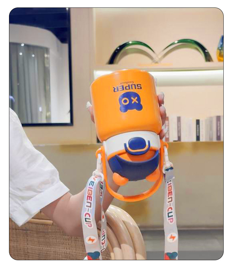 新款网红儿童保温杯可爱便携学生吸管杯316不锈钢大容量水杯详情11