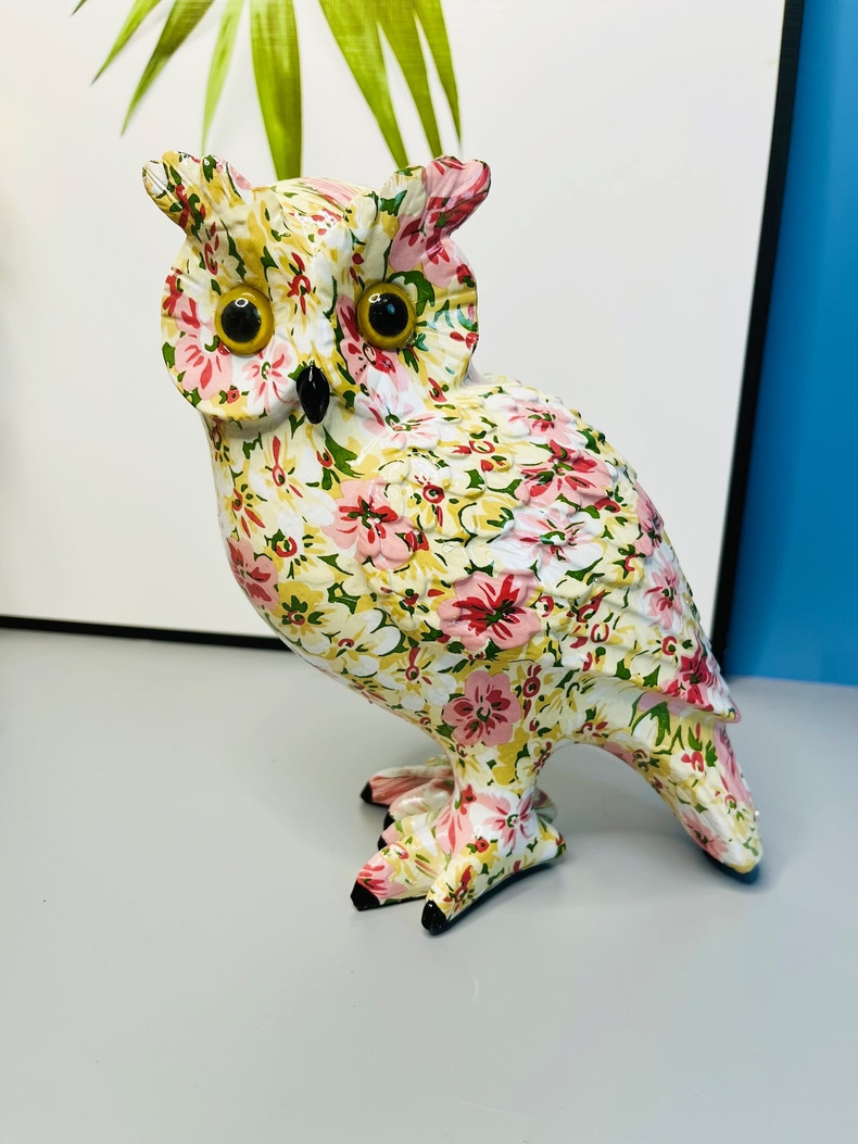 猫头鹰摆件庭院客厅家居电视柜酒柜桌面装饰树脂工艺品家居装饰品详情34