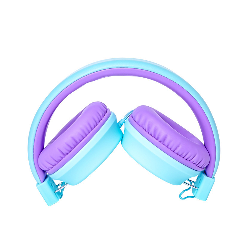 耳机厂家新款私模 头戴式儿童成人耳机带唛编织线可折叠耳机 跨境详情10