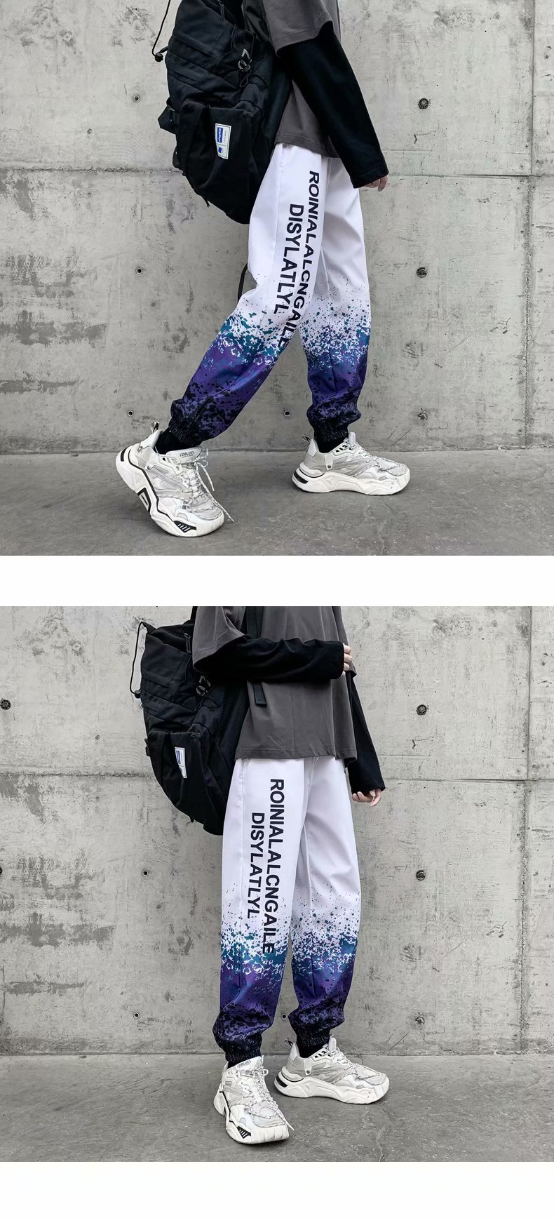 In autumn, Instagram influencers are known for their trendy sportswear and casual pants, trendy skinny pants, and Korean-style hip-hop street dance pants pic 11