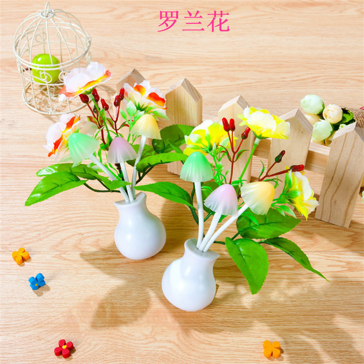 库存销售 光控感应七彩蘑菇小夜灯 节电低耗 插电新奇特led小夜灯详情29