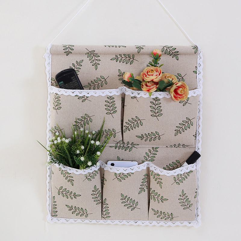 收纳袋棉麻宿舍挂袋墙挂式多层门后厨房卫生间床上壁挂悬挂式杂物详情9