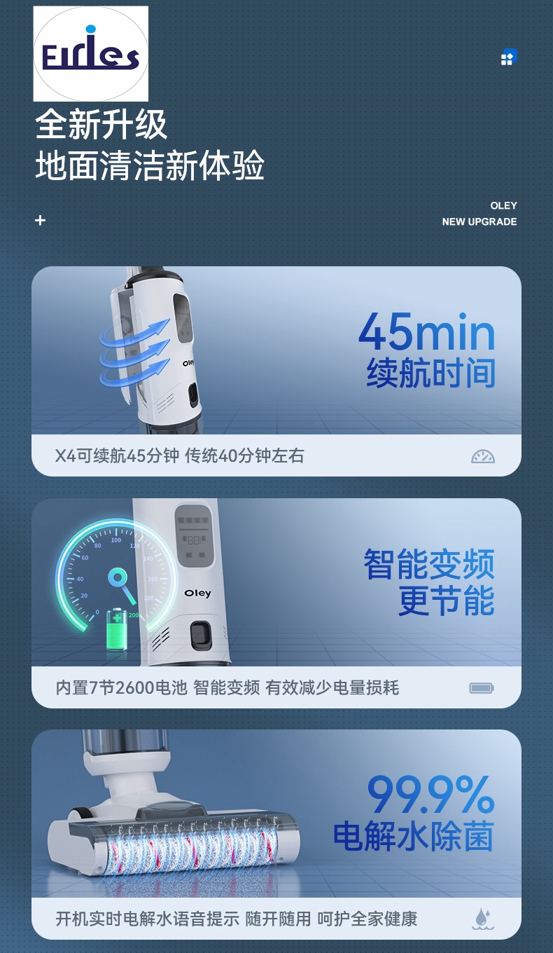 Floor scrubber, kitchen appliances, household electric voice self-cleaning mopping and suction integrated machine, sweeping and mopping electrolytic water cleaning machine pic 8