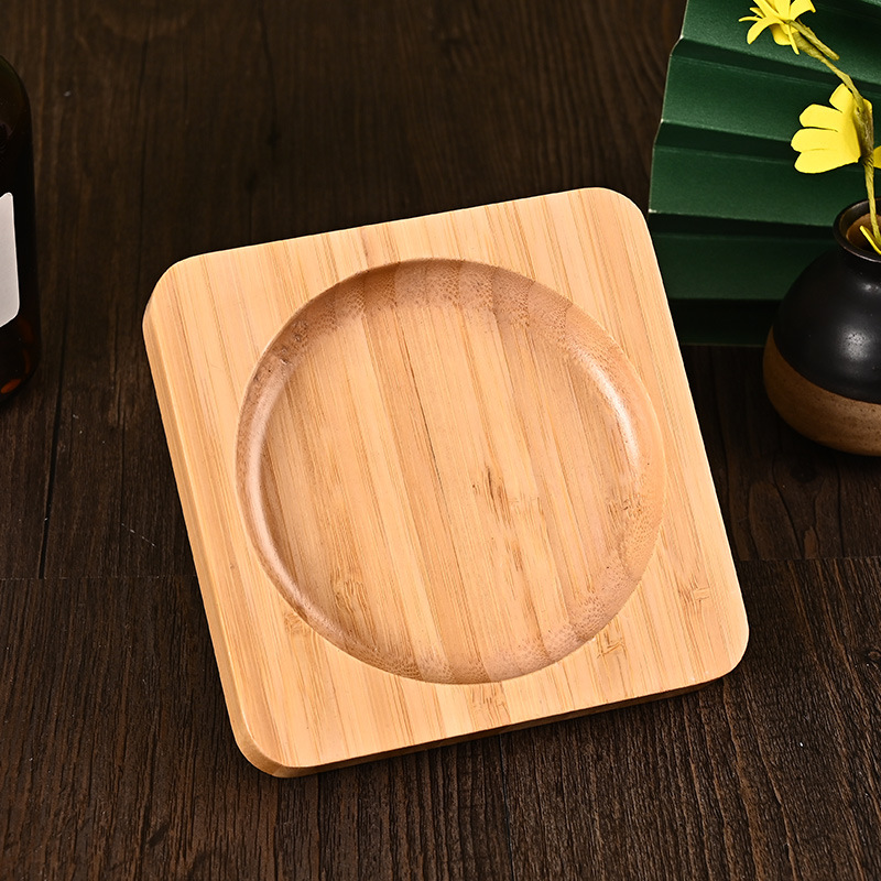 Factory-customized creative new Chinese-style wooden ashtrays, simple and modern Japanese-style wooden ashtrays, square ebony wood, national trend pic 1