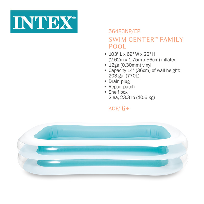 INTEX56483夏季成人儿童水池 pvc家庭充气水池 充气玩具现货批发详情1