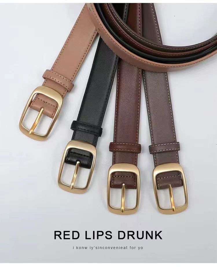 爆款皮带百搭牛仔裤女宽松腰带黑色时尚2023新款装饰高级感简约详情10