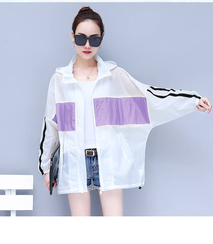 Sun-protective clothing for women, mid-length, loose, plus-size, and plump MMS 2021 summer new fashion trend of patchwork cardigans and thin jackets pic 16