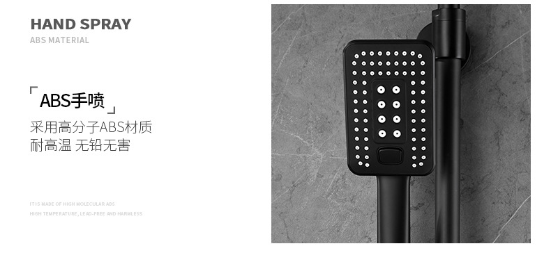 Wanfeng Sanitary Ware AirDance Flying Rain Series Extra-large top-spray Shower Head All-copper thermostatic Shower Set pic 13