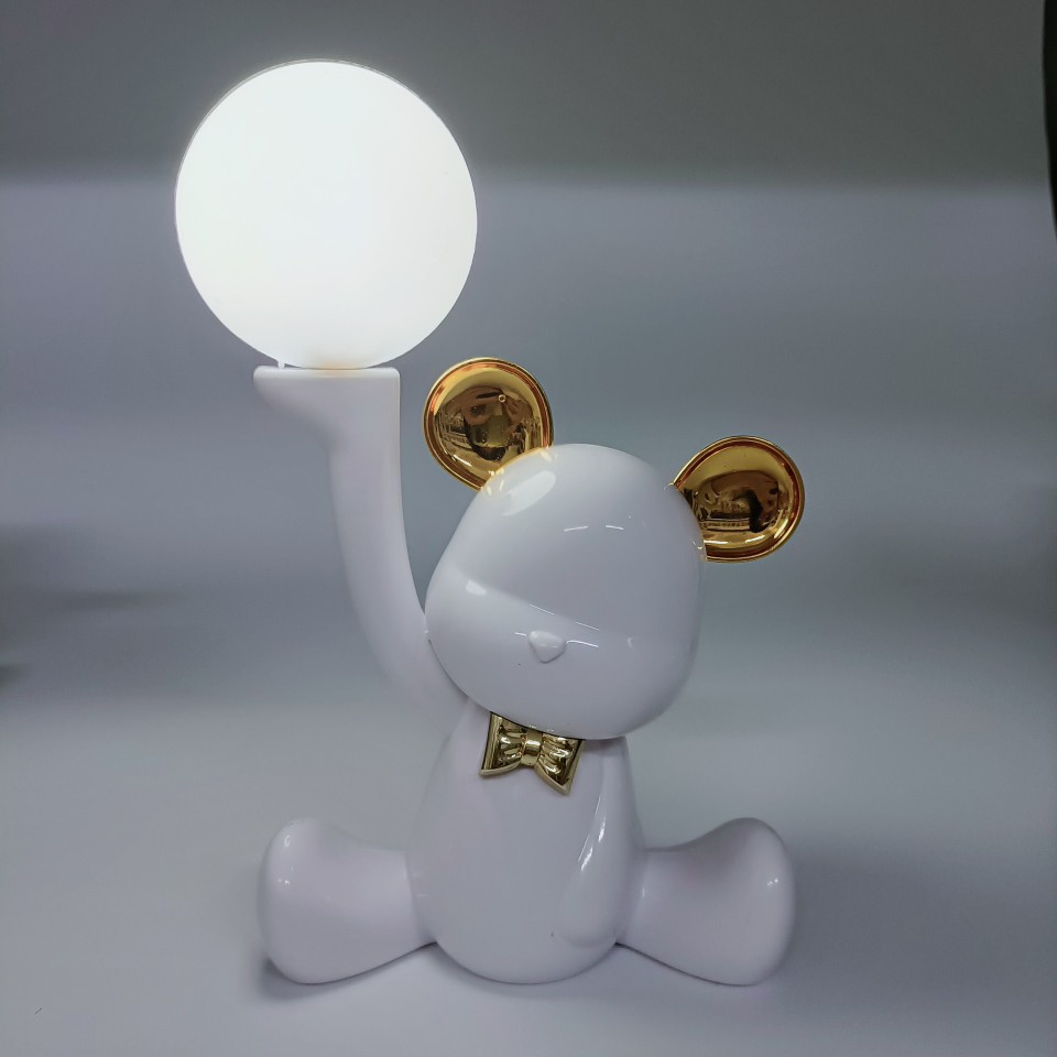 2024 New cute and fun cartoon bear night light, two-level desktop, adorable ambient light, room desktop creative gift pic 3