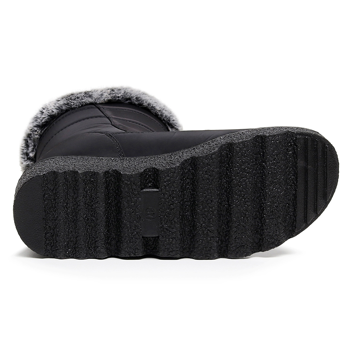 2023跨境爆款兔毛绒雪地靴加宽加厚防水魔术贴中筒女棉靴36-45详情10