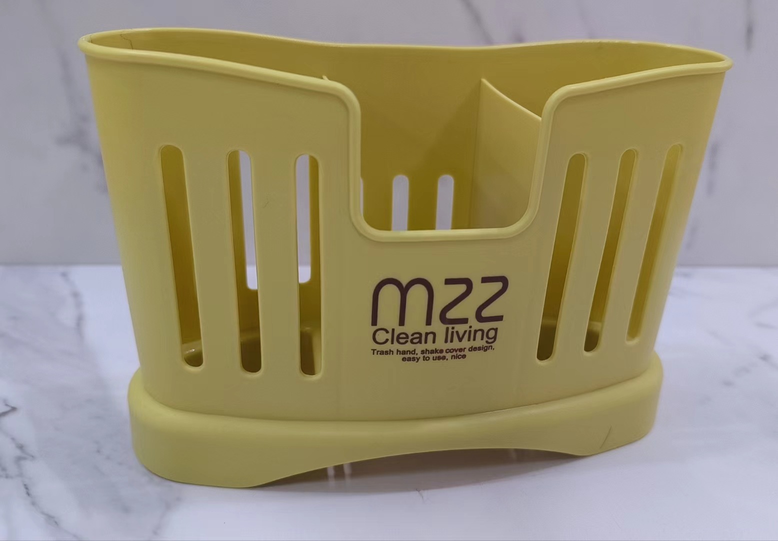 New type of plastic pen holder chopstick cage two-compartment chopstick stand can drain water 筷笼 plastic room cutlery cage pic 1