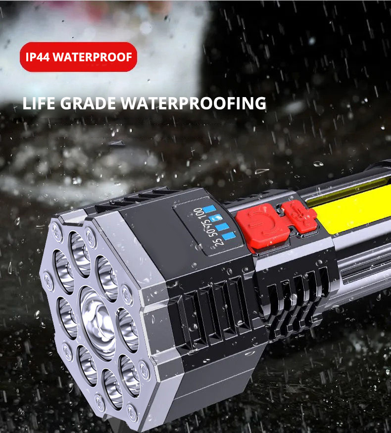 义乌闪电鹰led手电筒小强光便携户外可充电超亮cob工作灯多功能手详情27