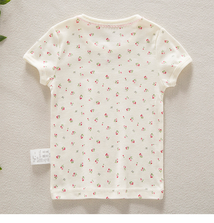 夏季女童T恤儿童短袖打底衫女宝宝上衣婴儿半袖t纯棉圆领吸汗详情11