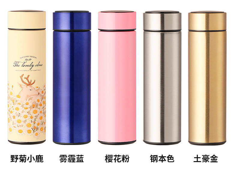 不锈钢保温杯智能测温水杯温度显示商务直杯子礼品杯批发贴牌定制详情26