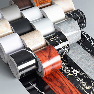 Aike waterproof thickened high-temperature resistant stove aluminum foil wallpaper fireproof decorative wall stickers Self-adhesive kitchen oil-proof stickers pic 6