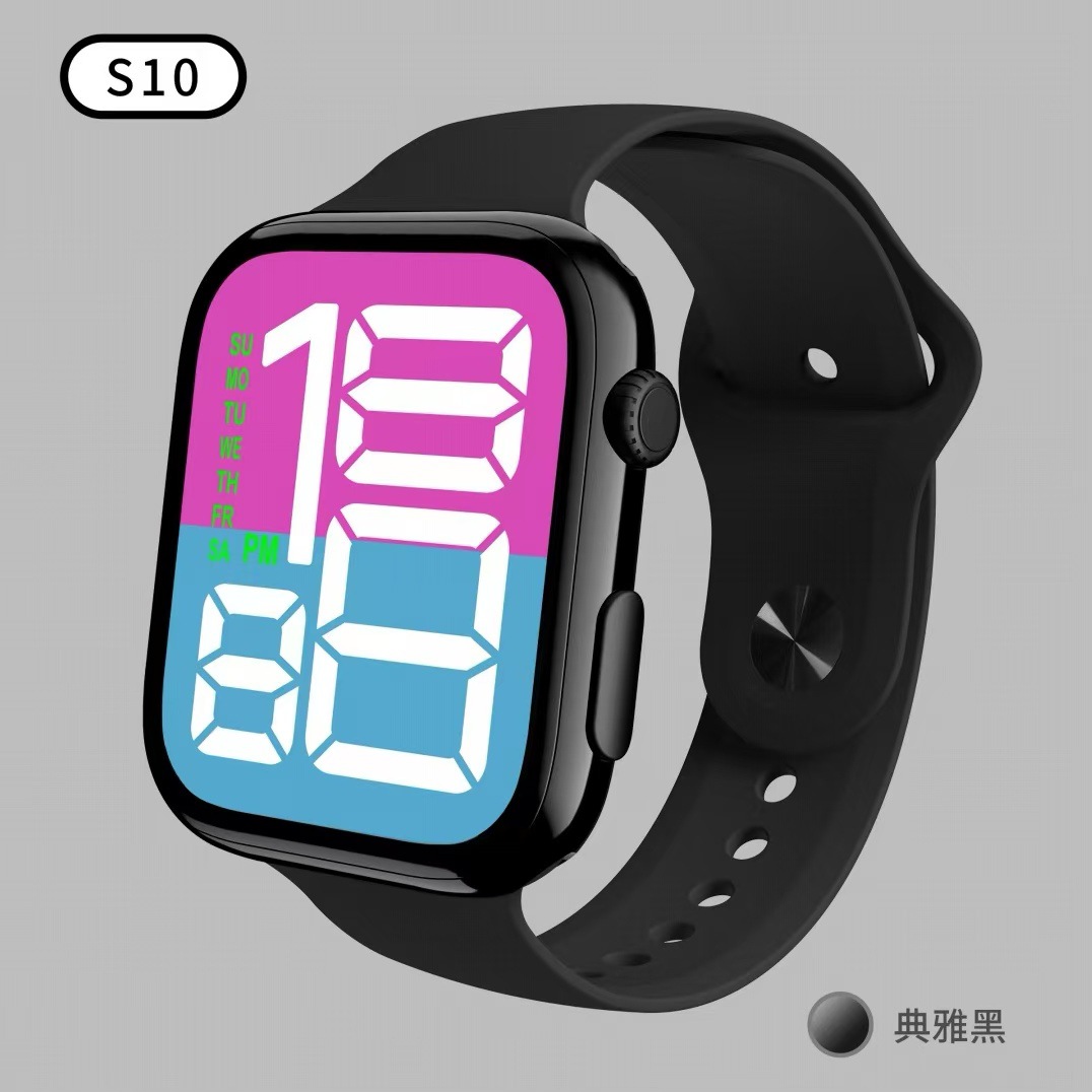 新款LED手表T7C男女星期简约时尚初中情侣小学生运动 LED电子手表详情1