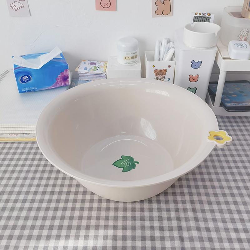 70YF Korean-style thickened small basin, household small washbasin, plastic pic 5