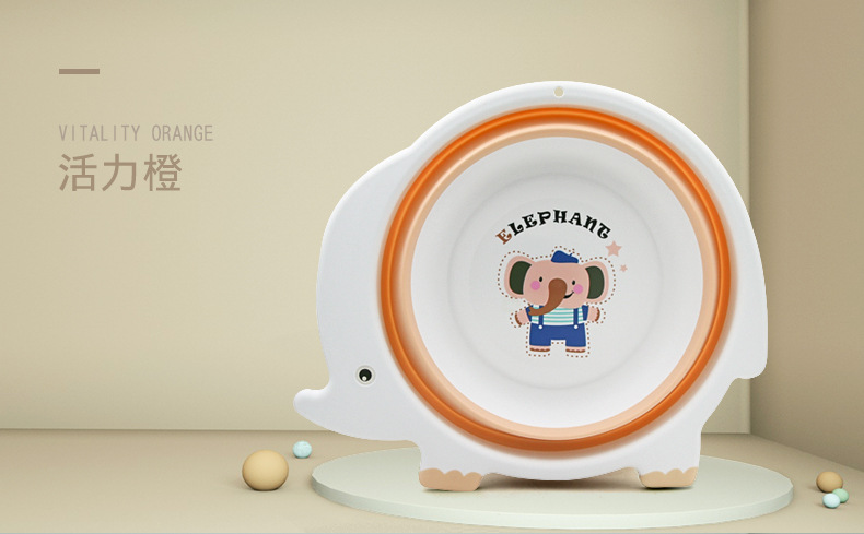 加厚脸盆新款婴儿折叠脸盆宝宝洗脸盆PP盆儿童脸盆面盆详情9