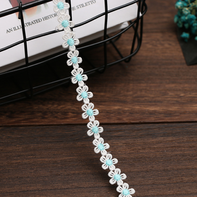 1.5CM water-soluble embroidered little bee lace, Daisy sunflower, DIY handmade accessories, clothing, hair accessories, fabric, tiled pic 14