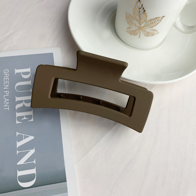 复古亚克力发夹盘发抓夹大号简约磨砂发卡女韩版后脑勺鲨鱼夹发抓详情26