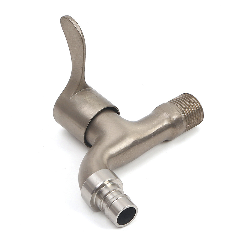 Imitation 304 stainless steel faucet, balcony washing machine, mop, sink, single cooling, ordinary household, 4-minute quick-opening faucet pic 7