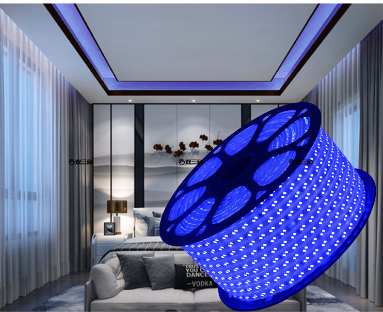 مصابيح ليونة ثلاثية الألوان من طراز 5050RBD بالنيون ذات ضغط عالي قدره 220V 2835. pic 85